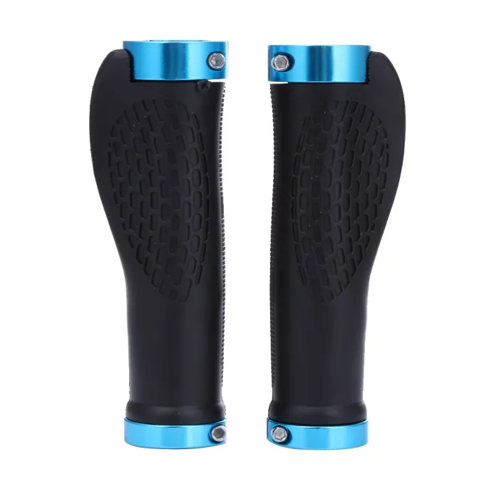 Gomma antiscivolo - impugnature manubrio - per moto MTB - estremità lock-on - 2 pezzi