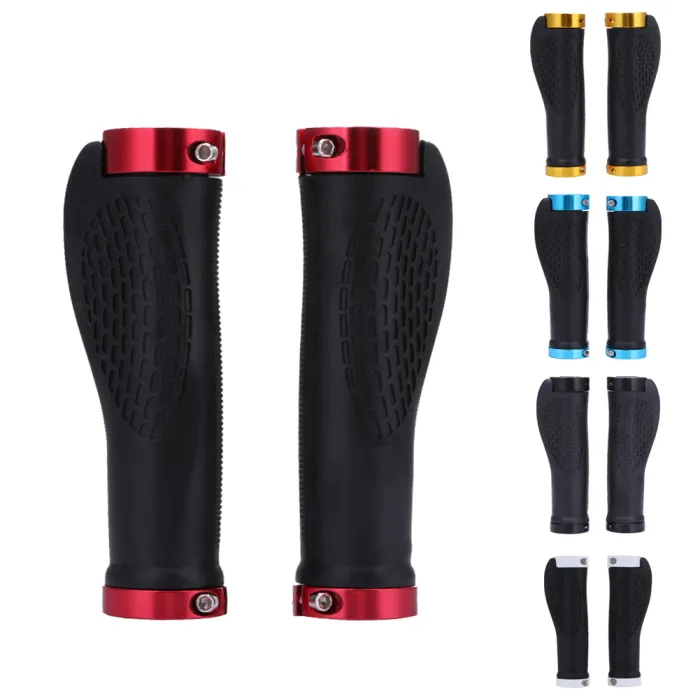 Gomma antiscivolo - impugnature manubrio - per moto MTB - estremità lock-on - 2 pezzi