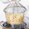 Foldable strainer - stainless steel mesh cooking basket