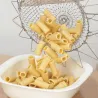 Foldable strainer - stainless steel mesh cooking basket