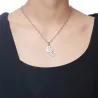 Bästa vänner för alltid - rostfritt stål halsband - par - 2 bitar