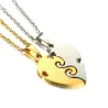 CollaresMejores amigos para siempre - collar de acero inoxidable - parejas - 2 piezas