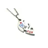 CollaresMejores amigos para siempre - collar de acero inoxidable - parejas - 2 piezas