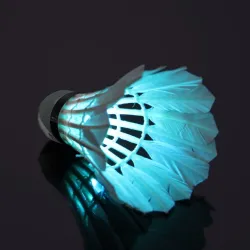 Badminton shuttlecock with LED - for night