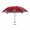 Sateen sateenvarjo, jossa on lace - UV-suoja