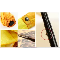 Sunflower design - regn och sol paraply - vikande