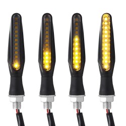 12 LED - luzes de sinal de volta de motocicleta - indicadores para Kawasaki & Harley 2 pcs