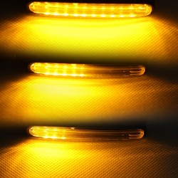 12 LED - moto girano le luci del segnale - indicatori per Kawasaki & Harley 2 pz