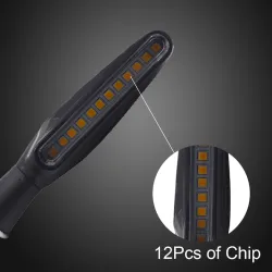 12 LED - moottoripyörän kääntösignaalivalot - Kawasaki & Harley 2 pcs -indikaattorit