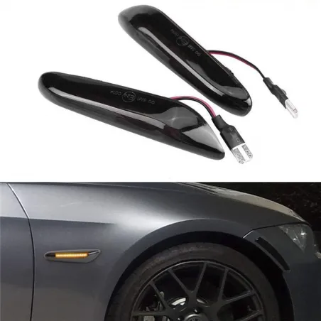 Luces & IluminaciónFuma 16 LED - luz del marcador lateral - indicadores de la señal de giro para BMW E90 E91 E92 E39 E60 E46 ...