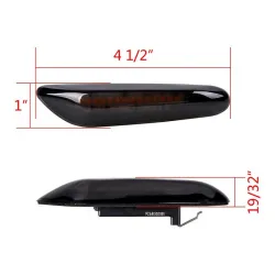 Luces & IluminaciónFuma 16 LED - luz del marcador lateral - indicadores de la señal de giro para BMW E90 E91 E92 E39 E60 E46 ...