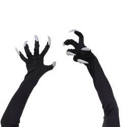 Guanti di Halloween con unghie lunghe
