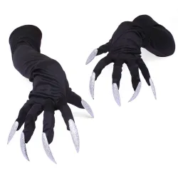 Halloween gloves with long fingernails