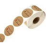 Adhesivos & cintasHecha a mano con Amor - papel kraft natural - pegatinas redondas - 500 piezas