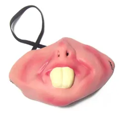 Lustig - furchteinflößend - Latex Halbmaske - Halloween