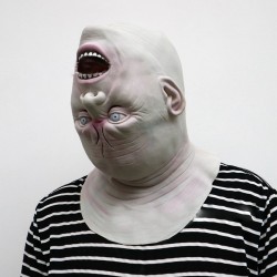 Zombie - maska Halloween na całą twarzMaski