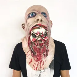 MáscaraZombi sangriento - cara completa máscara de Halloween
