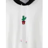 Sweter z kapturem i nadrukiem kaktusaBluzy & Swetry