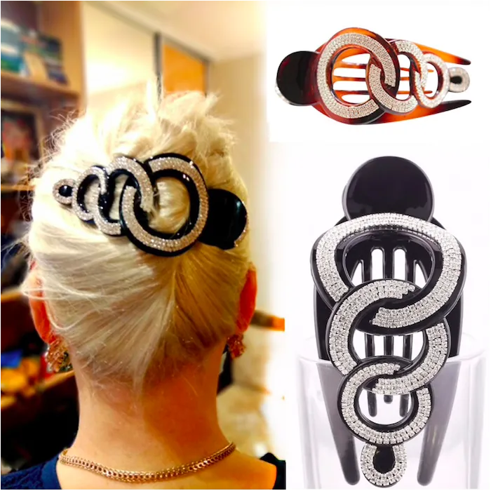 Elegantti hiukset pin kiteillä