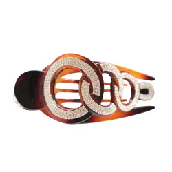 Elegancka spinka do włosów z kryształamiSpinki Do Włosów