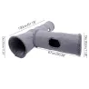 Foldable pets suede tunnel with ball & steel frame