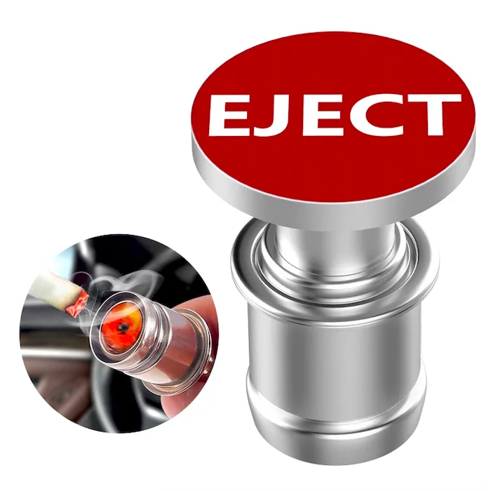 12V EJECT & FIRE MISSILE - bouton pousse-poussoir