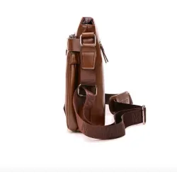 Modelig läder crossbody & axelväska med plånbok*