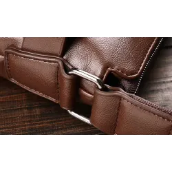 Muodikas nahka crossbody & olkapäälaukku lompakolla