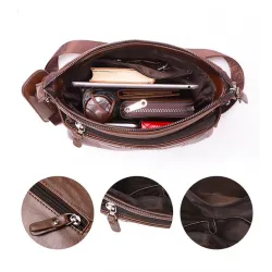 Sac à bandoulière en cuir tendance avec portefeuille*