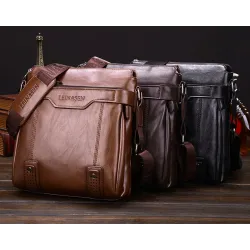 Modelig läder crossbody & axelväska med plånbok*