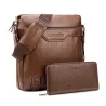 Modieuze leren crossbody & schoudertas met portemonnee*Tassen