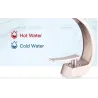 Rubinetto in ottone - acqua calda e fredda