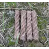 Waterproof waxed ropes - fire starters - waterproof - 4 pieces