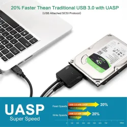 USB 3.0 - SATA-muunnin adapteri