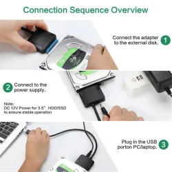 Adattatore convertitore USB 3.0 a SATA