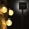 Solar LED kristallkulor - vattentäta julljus