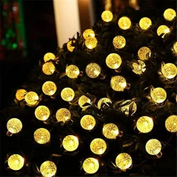 Solar LED kristallkulor - vattentäta julljus