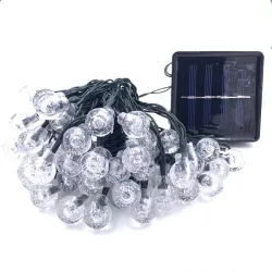 Solar LED kristallkulor - vattentäta julljus