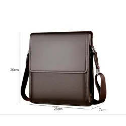 Vintage klassisk crossbody & axlar läderpåse