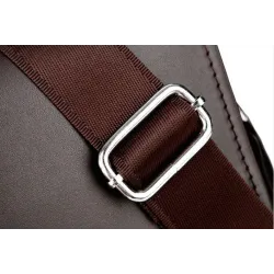 Bolsa de couro de ombro e crossbody clássico vintage