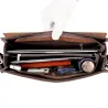 Vintage klassisk crossbody & axlar läderpåse