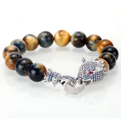 Dragon cristal - bracelet avec perles pierre