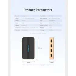 5 in 1 & 3 in 1 su 4K Interruttore HDMI
