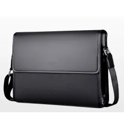 Vintage klassisk crossbody & axlar läderpåse