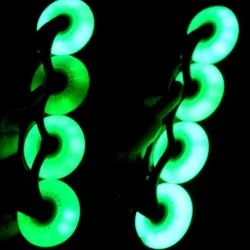 Flashing kumipyörät rullaluisteille - LED