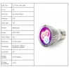 Luces de cultivo6W - E27 E14 GU10 - luz de crecimiento LED - hidropónico