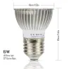 6W - E27 E14 GU10 - LED grow light - hydroponic
