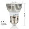 6W - E27 E14 GU10 - lumière de culture LED - hydroponique