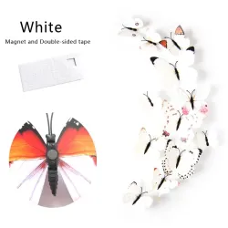 Pegatinas de paredPegatinas de pared de mariposas 3D - imanes frigoríficos - 12 piezas