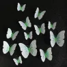 3D perhonen - seinä tarra magneetti 12 kappaletta